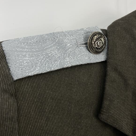 Laveer Barneys NY Military Style Blazer Women Size 4 Jacket Gray Silver - Picture 5 of 13